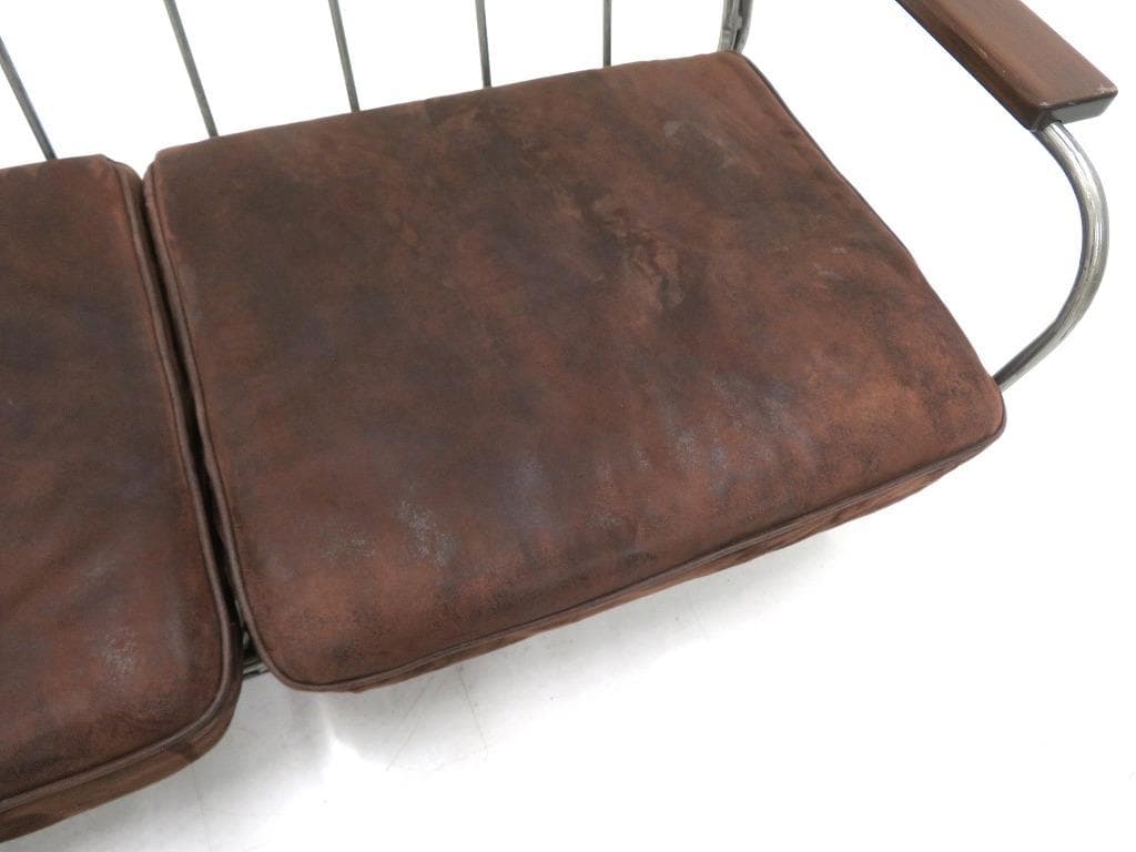 ジャーナルスタンダードファニチャー　総本革　レザー　2人掛けソファ　ラブソファ