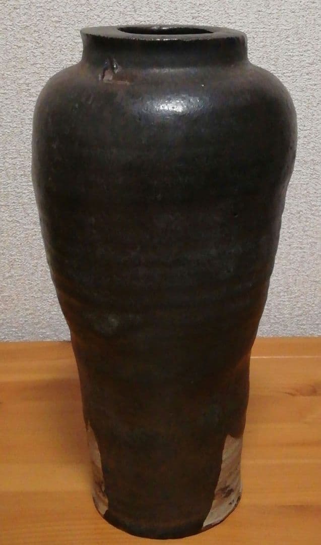 小西平内作　太閤窯　伊賀焼　花入　共箱　花瓶