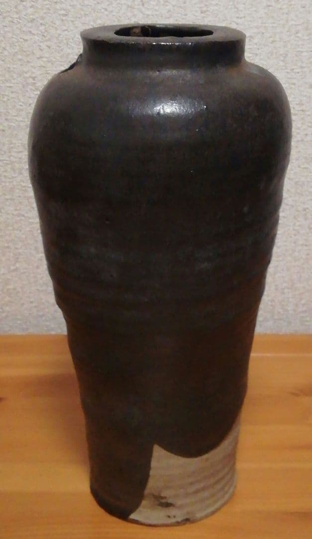 小西平内作　太閤窯　伊賀焼　花入　共箱　花瓶