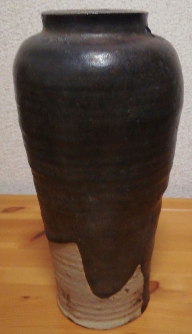 小西平内作　太閤窯　伊賀焼　花入　共箱　花瓶