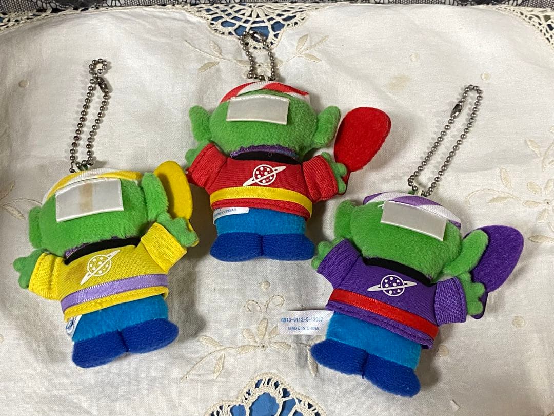 ディズニー　リトルグリーメン　エイリアン　ぬいぐるみ　ストラップ　ハッピ　祭り