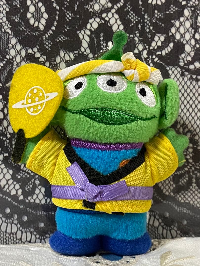 ディズニー　リトルグリーメン　エイリアン　ぬいぐるみ　ストラップ　ハッピ　祭り