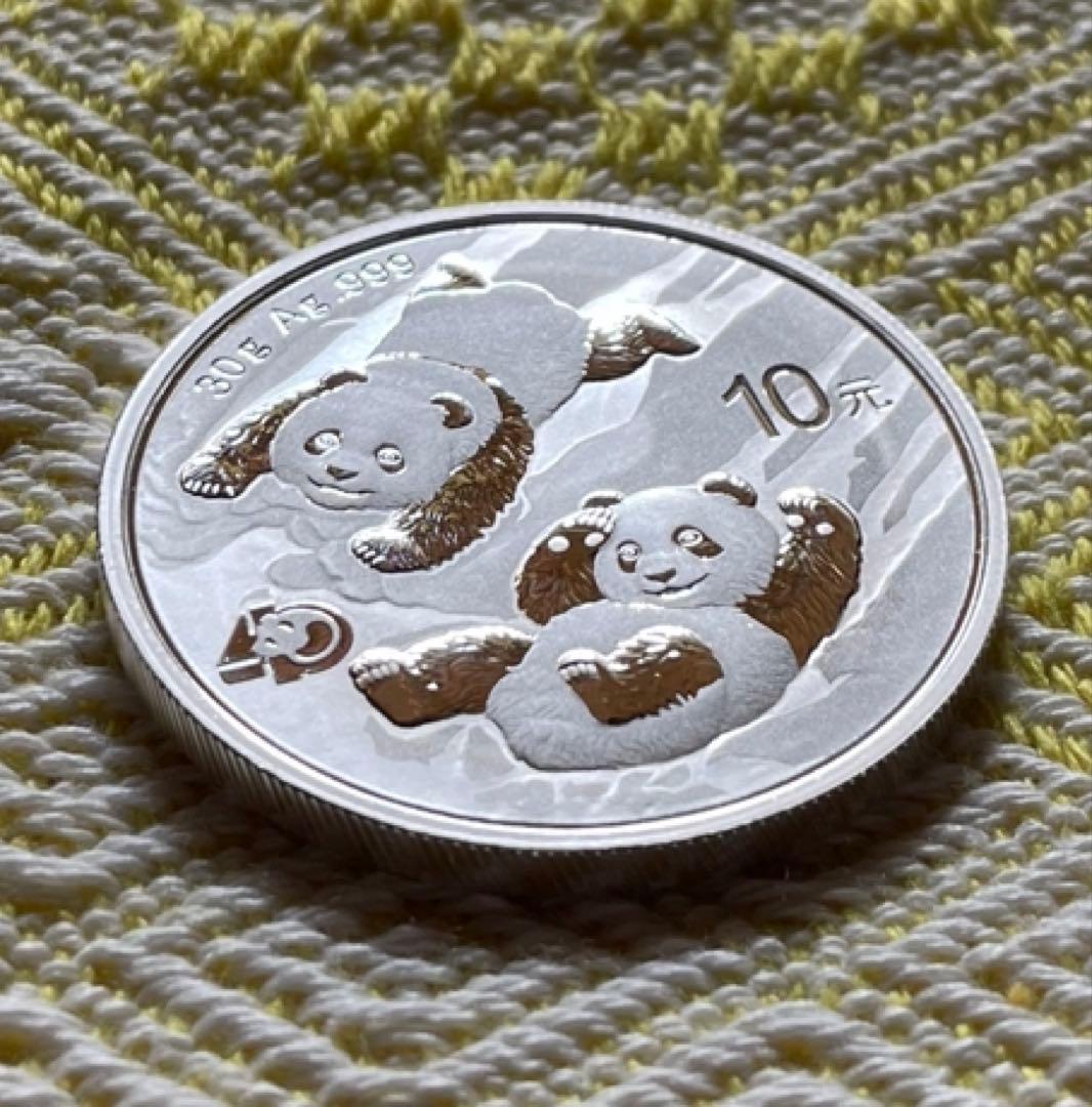 2022年 純銀 パンダ銀貨 30g 中国 10元 シルバー