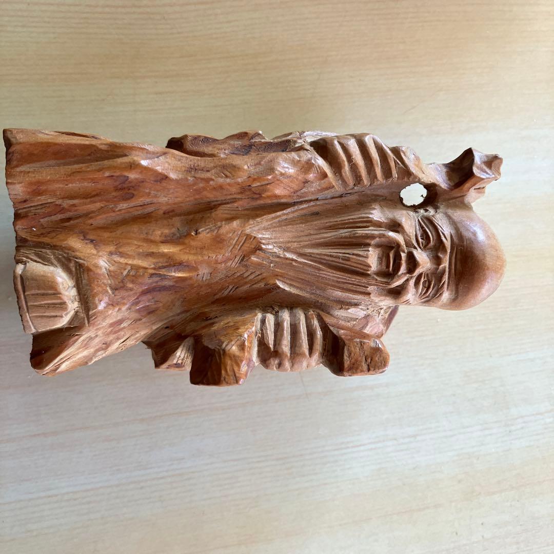 木製神話的キャラクター彫刻7体セット時代物の外箱あり。