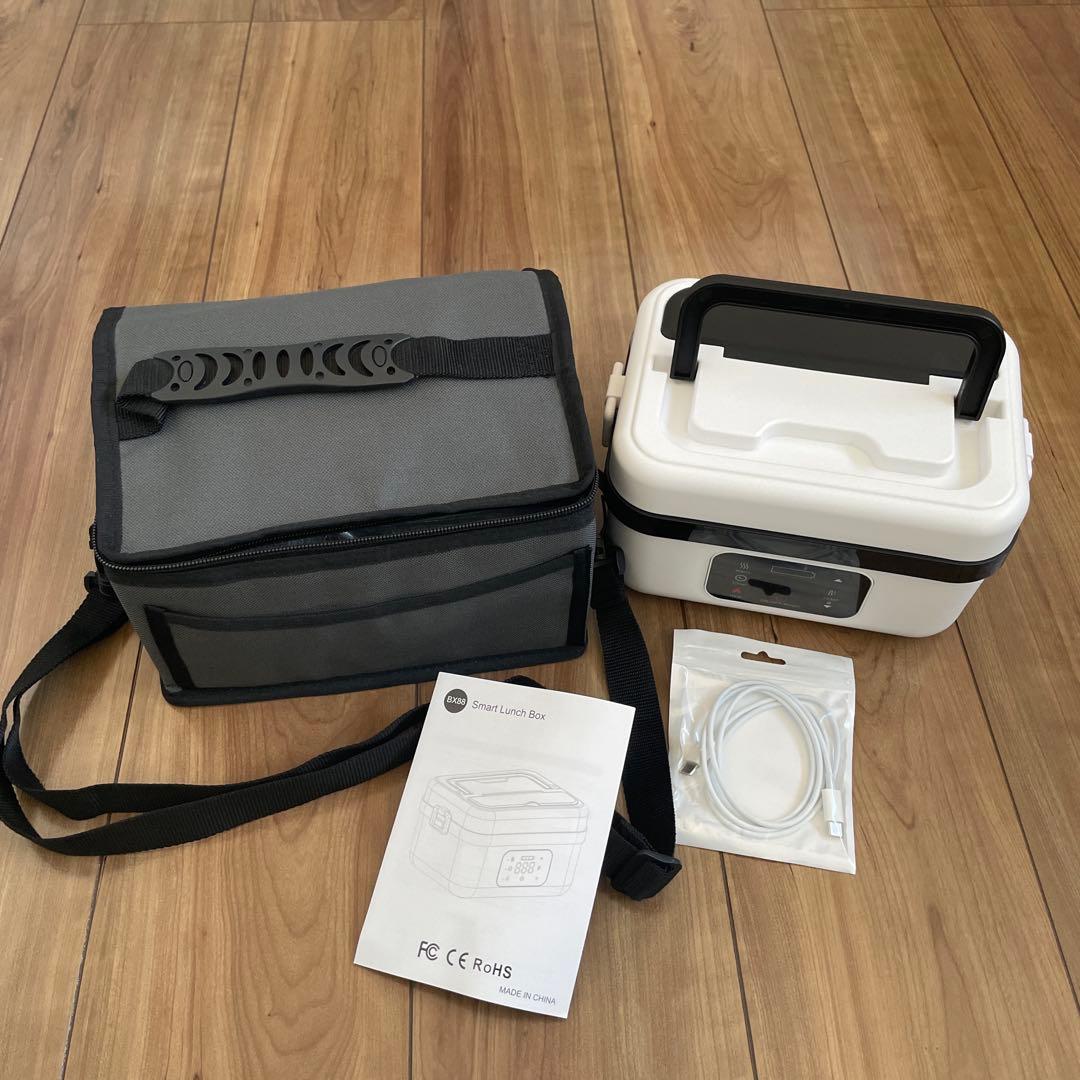 値下げ　新品✨デジタル保温弁当箱 ホワイト
