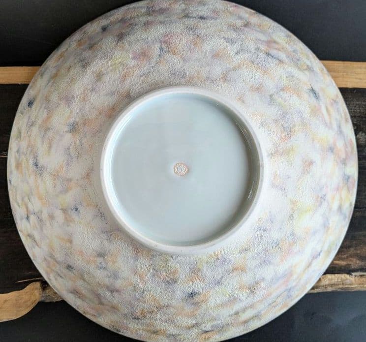 彩磁蓮華草文大鉢