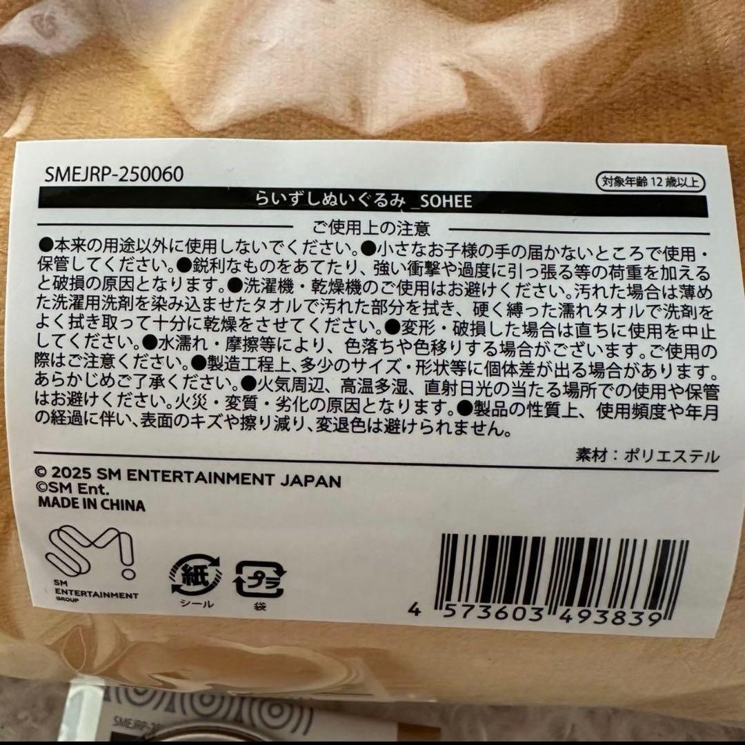 【未開封】RIIZE ソヒ らいずし ぬいぐるみ 缶バッジ 2点セット