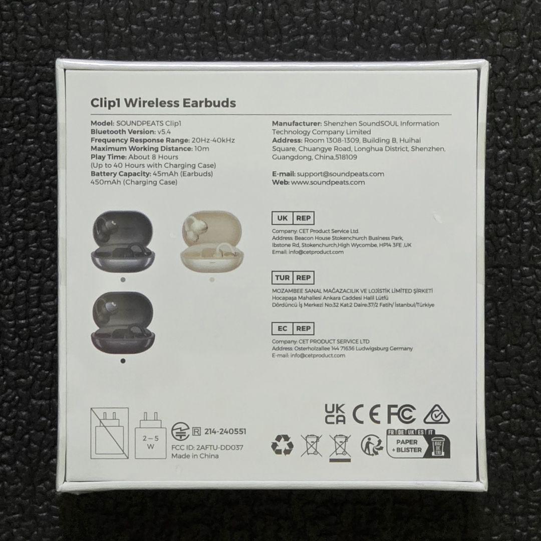 新品未開封 SOUNDPEATS Clip1