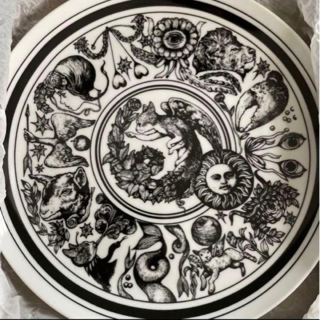 ヒグチユウコ　circus展　23cm丸皿 星座　ボリス雑貨店　完売