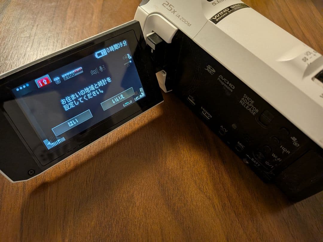 N*g様 ジャンク？撮影時真暗。Panasonic 4K ビデオカメラ ズーム