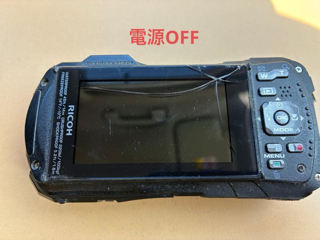 RICOH WG-70 液晶割れ