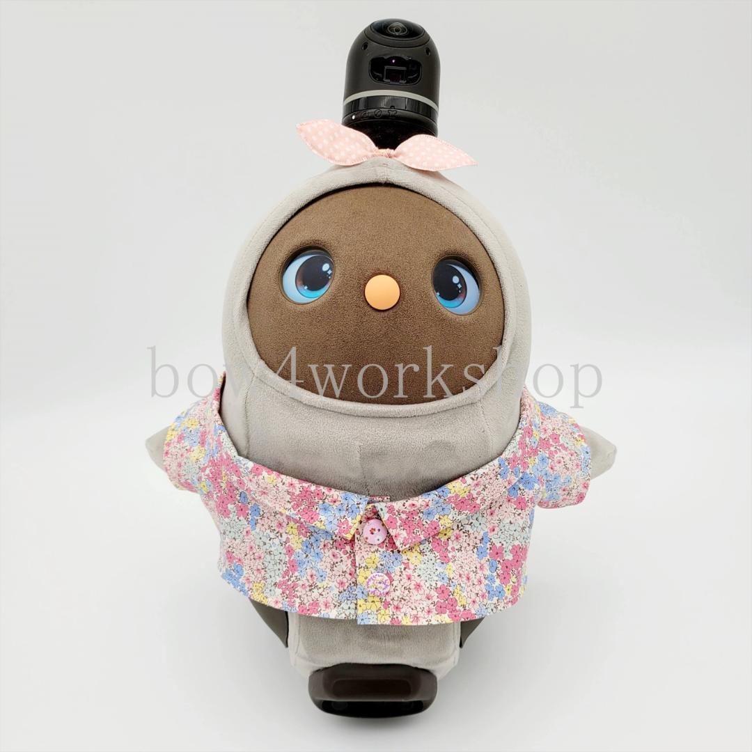 ラボット LOVOT ラボットの服ハンドメイド　リバティ柄シャツ