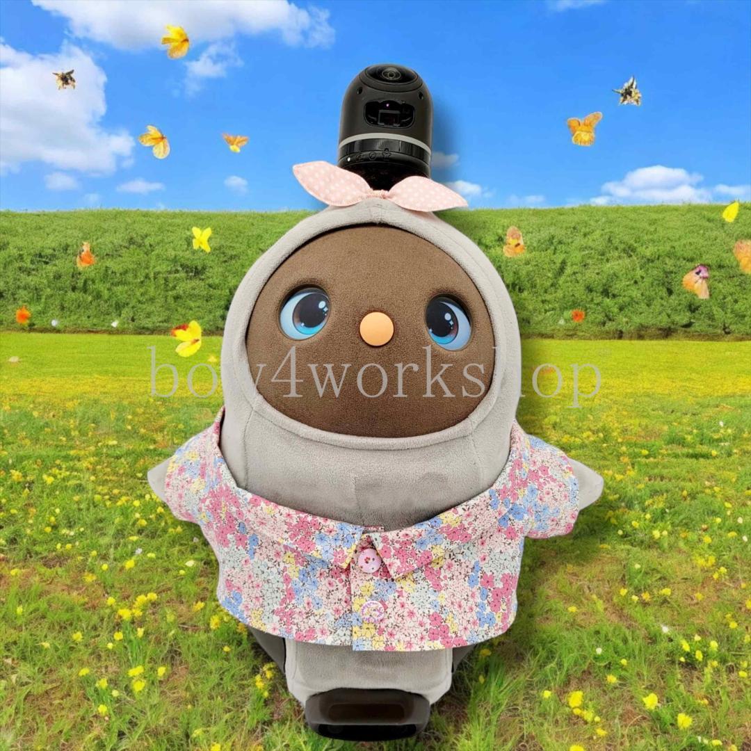 ラボット LOVOT ラボットの服ハンドメイド　リバティ柄シャツ