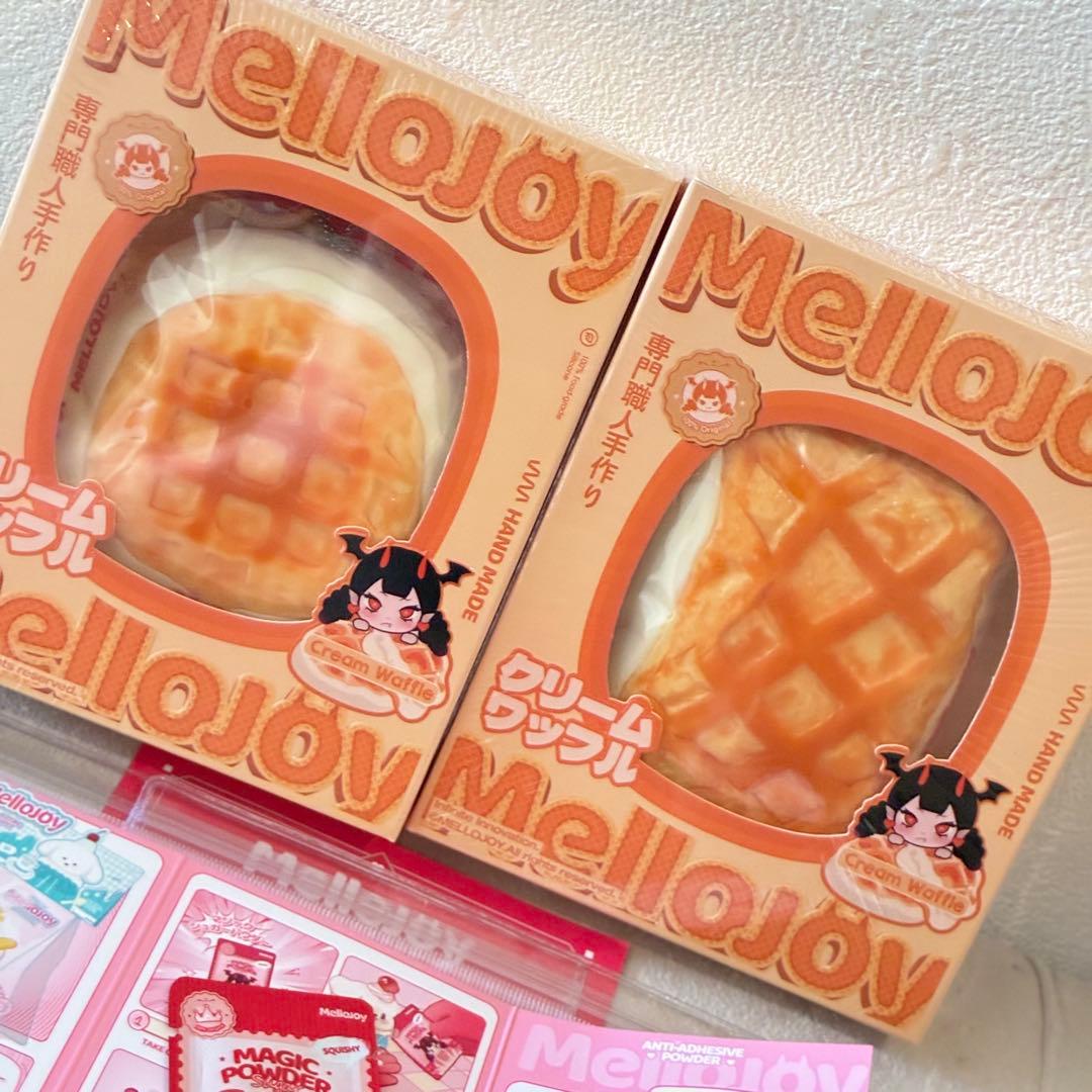 未開封 mellojoy クリームワッフル 丸&四角 スクイーズ