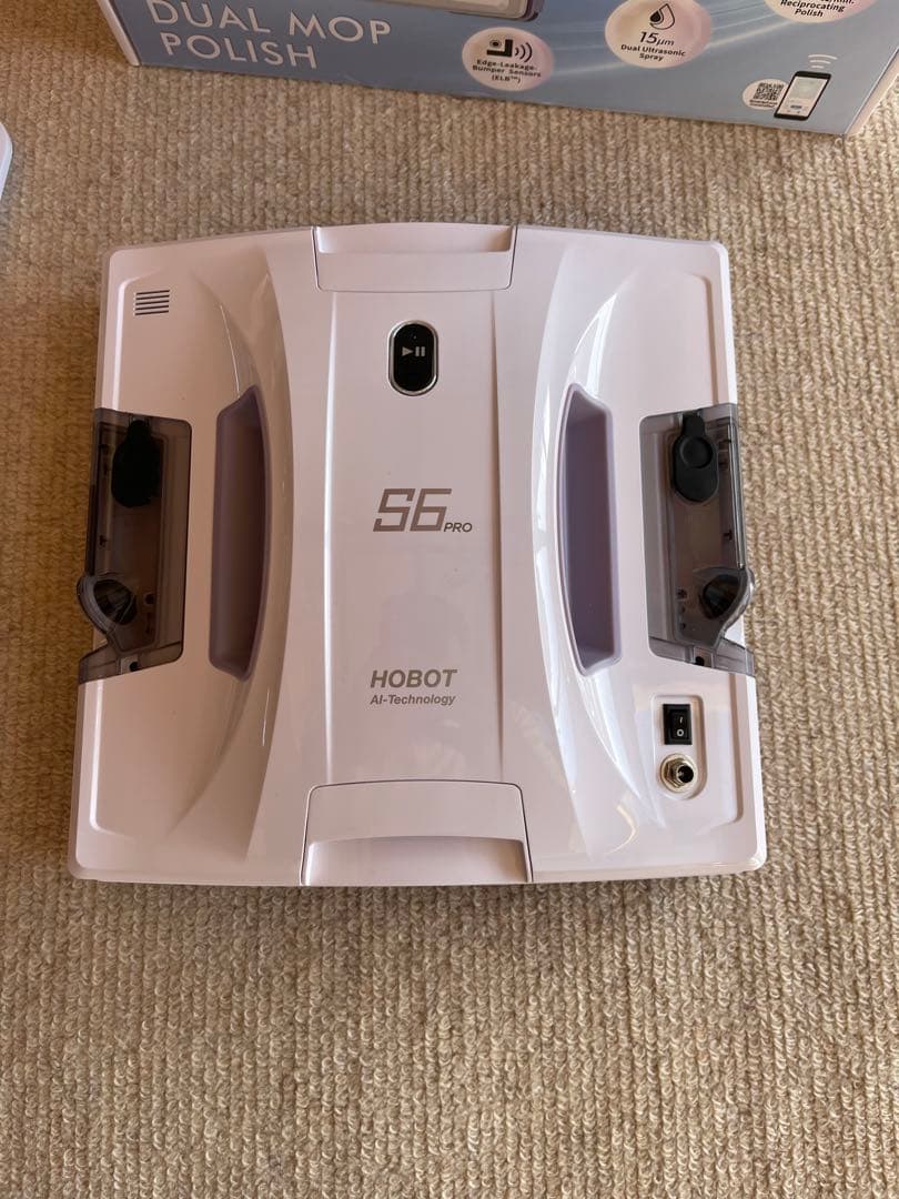 【美品】HOBOT-S6 Pro ホボット S6 窓掃除ロボット 窓拭きロボット