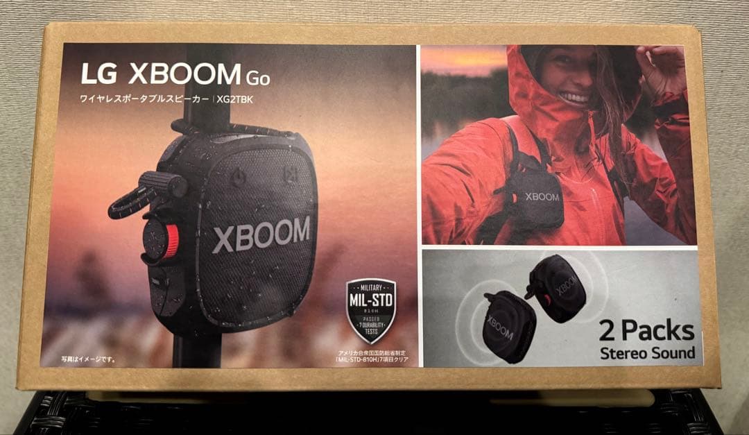 LG XBOOM Go ワイヤレスポータブルスピーカー XG2TBK