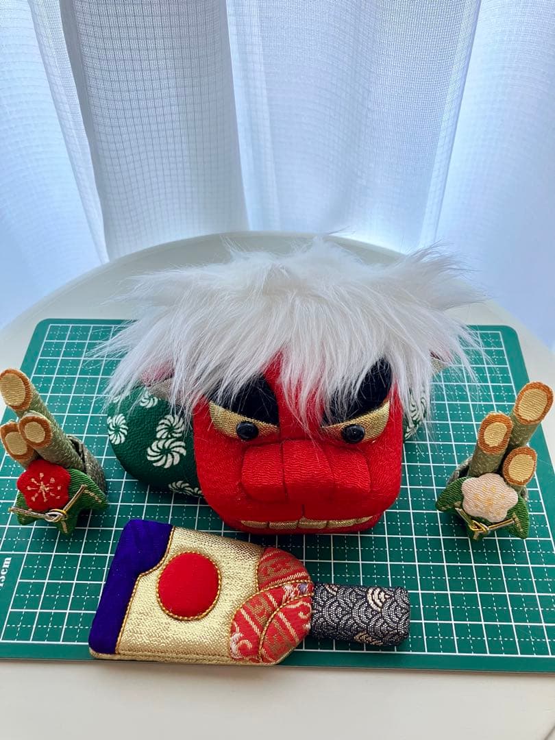 木目込み人形　正月飾り　獅子舞　門松　羽子板