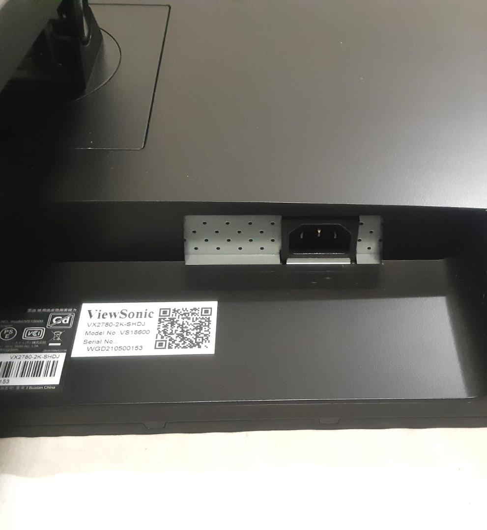 ViewSonic　VX2780-2K　27型　IPSパネル　2021年製　中古