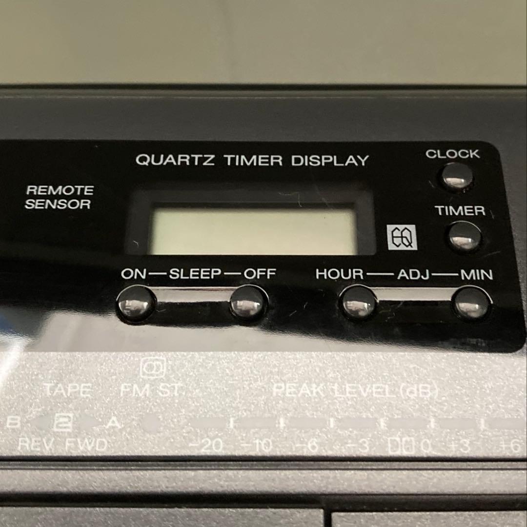 SHARP CD ステレオダブルカセット QT-80CD 時刻表示未確認