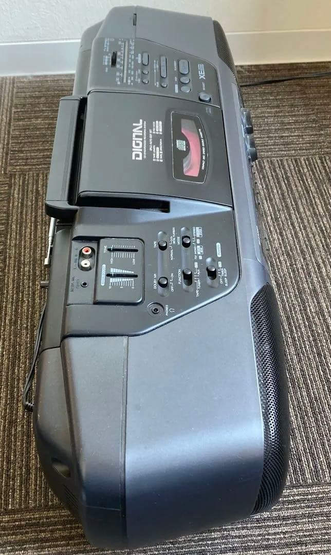 SHARP CD ステレオダブルカセット QT-80CD 時刻表示未確認