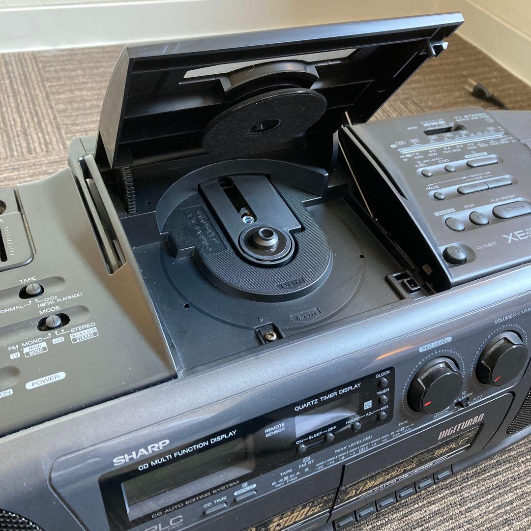 SHARP CD ステレオダブルカセット QT-80CD 時刻表示未確認