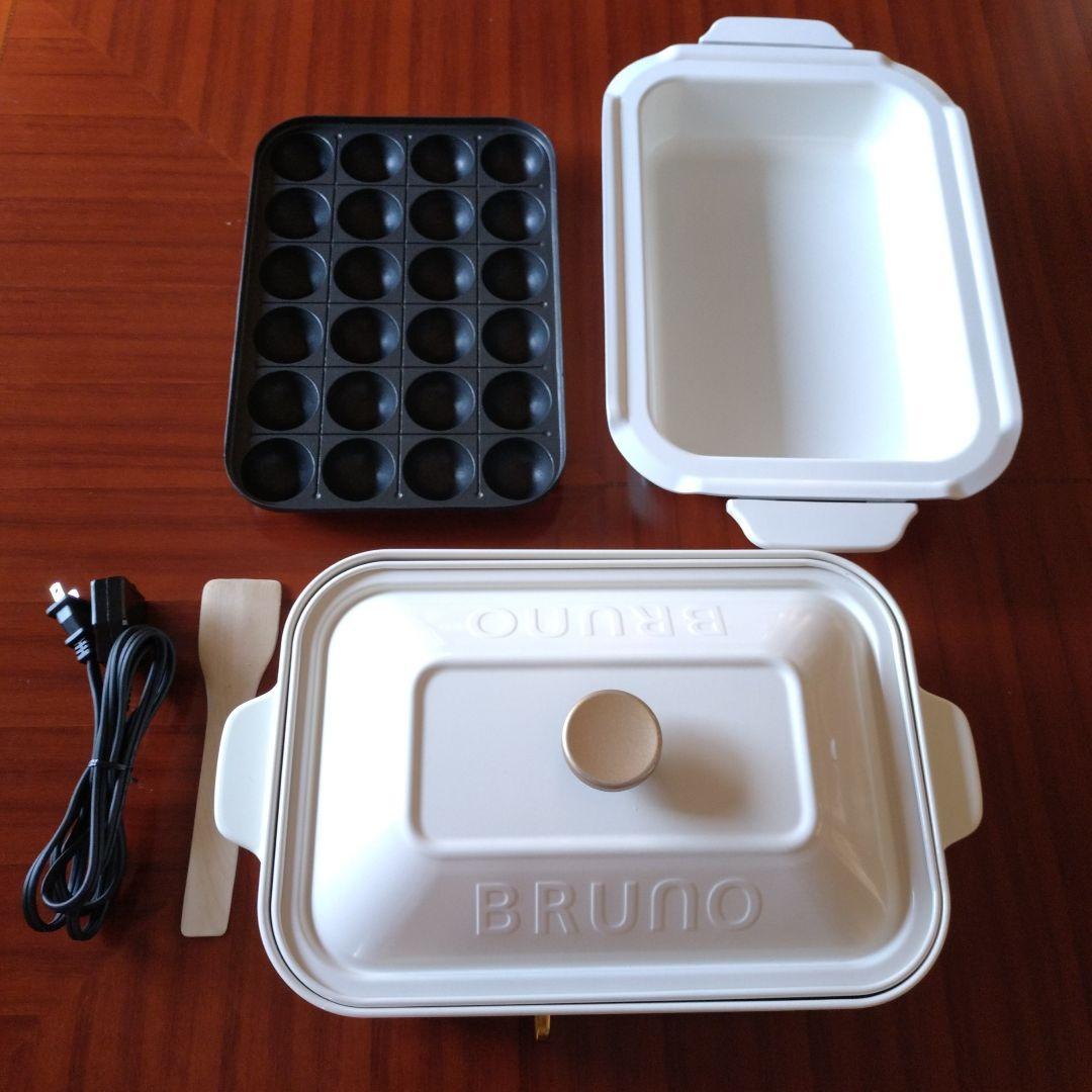 【BRUNO】ホットプレート セラミックコート深鍋 ＋ たこ焼きプレート