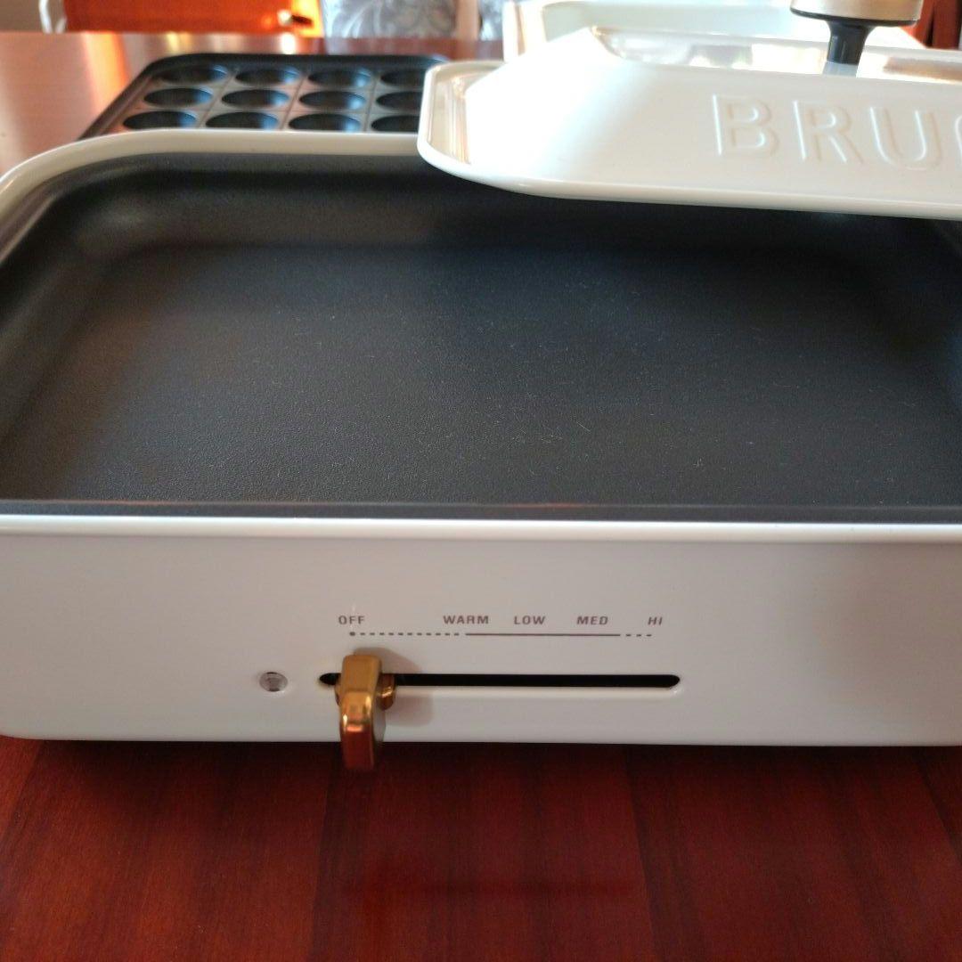 【BRUNO】ホットプレート セラミックコート深鍋 ＋ たこ焼きプレート