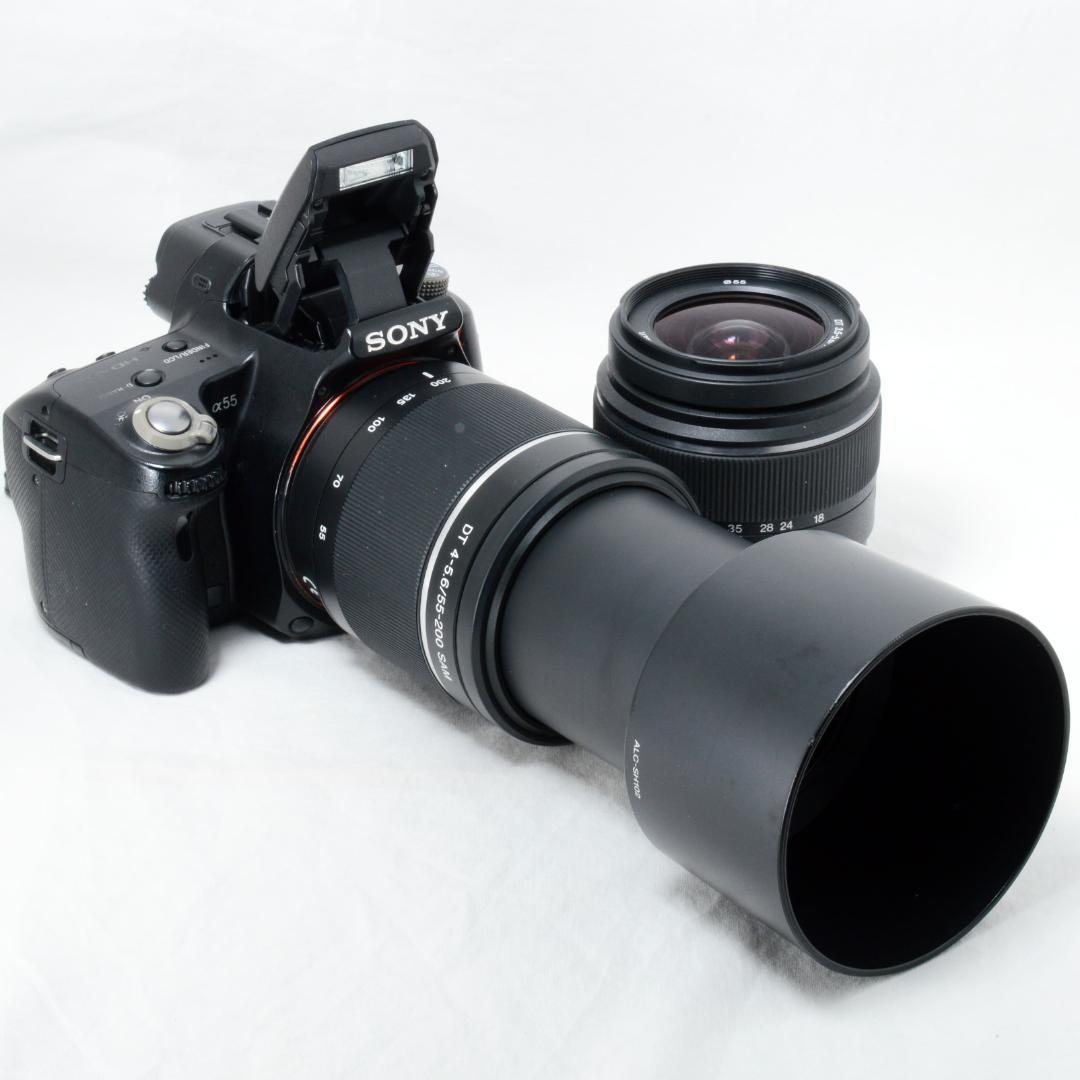 ⭐️良品⭐️SONY ソニー α55 ダブルズーム★可動式液晶＆手振れ補正★