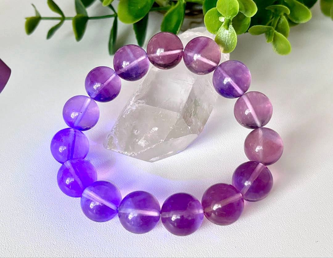 究極品質　異世界に煌めく幻想郷　バイカラーピンクパープルプレミアムフローライト