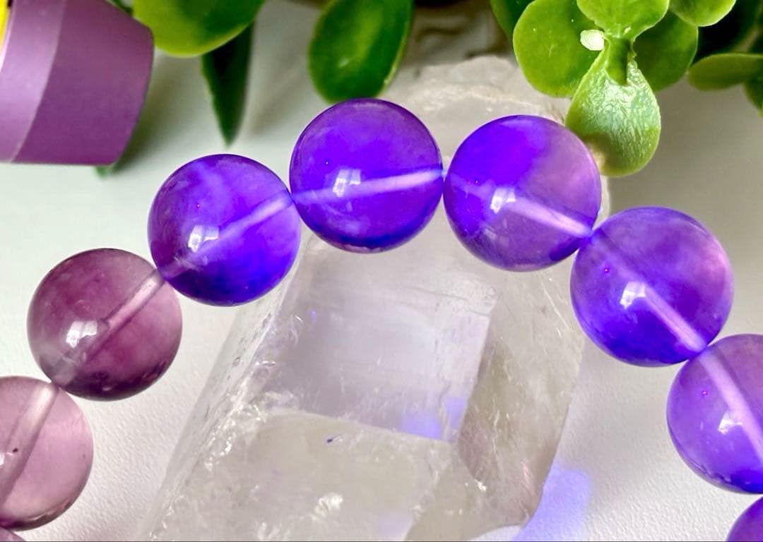 究極品質　異世界に煌めく幻想郷　バイカラーピンクパープルプレミアムフローライト