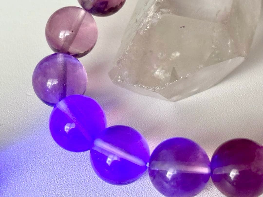 究極品質　異世界に煌めく幻想郷　バイカラーピンクパープルプレミアムフローライト