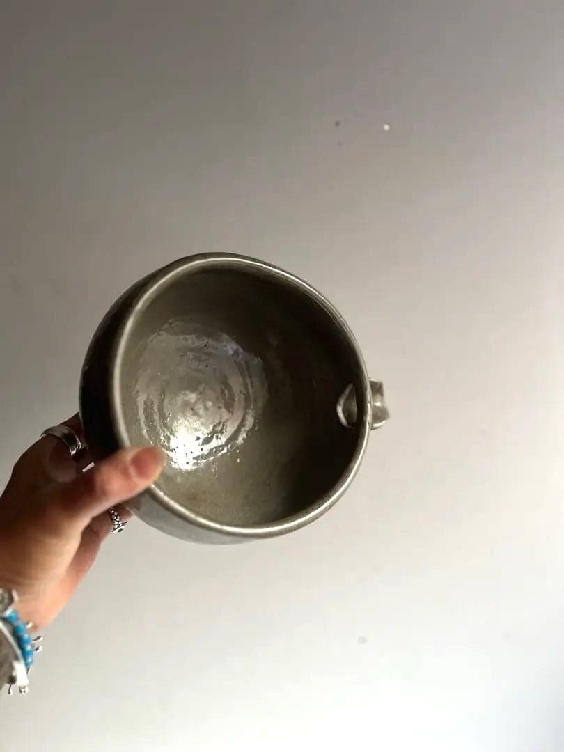 108 田中佐次郎 山瀬窯 絵唐津片口 大振り 鉢 民芸 唐津焼 未使用 金継ぎ