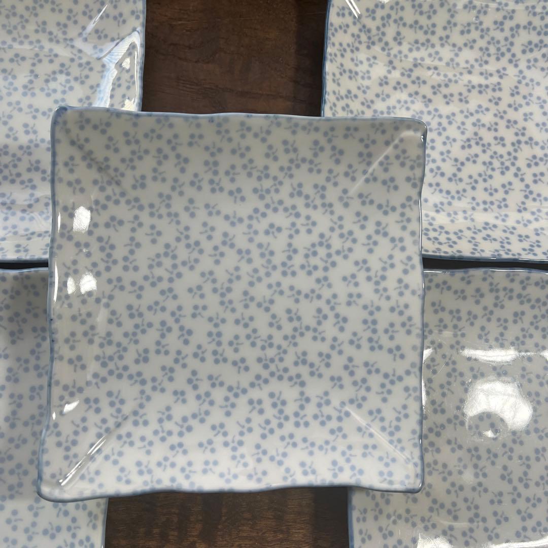 角皿　平皿　取り皿　【まとめ売り2種10枚】