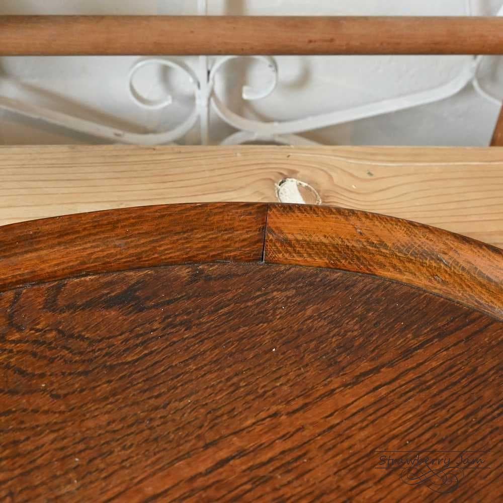 L3705-260 英国アンティーク オーク キッチントレイ トレイ カフェ