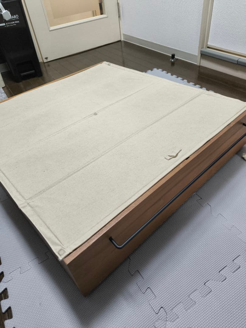 ②　MUJI/無印良品 ベッド下収納大 オーク材/仕切　組立済み