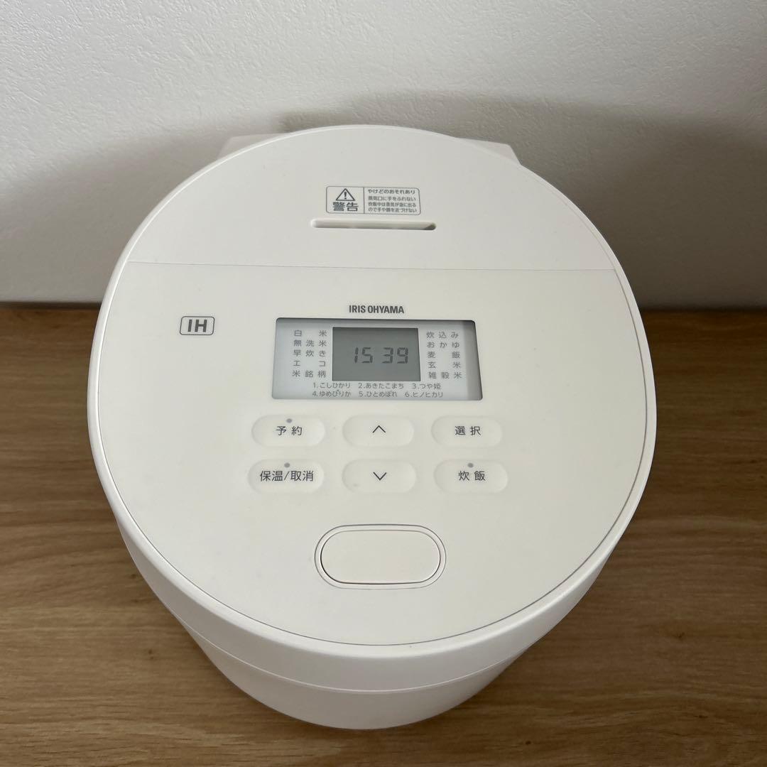 アイリスオーヤマ　RC-ISA50-W 炊飯器　5.5合炊き　IH炊飯器　美品