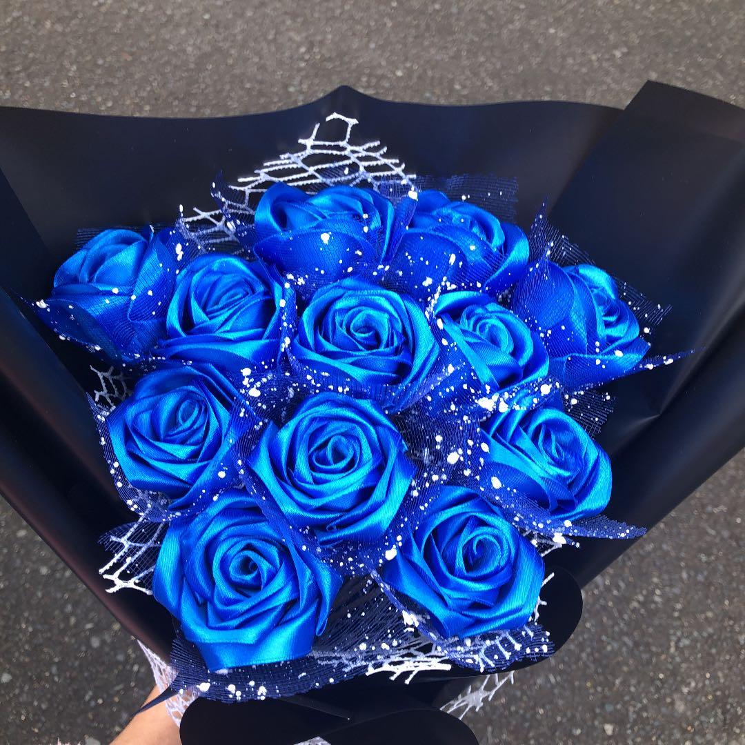 12本青い薔薇 プレゼント お祝い 枯れない花 特別な人へ