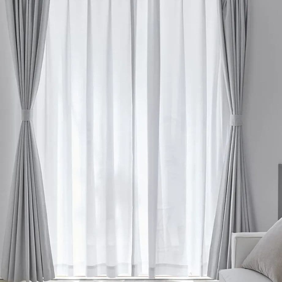 LOWYA オフホワイト カーテンセット 遮光1級 150x220【2点】