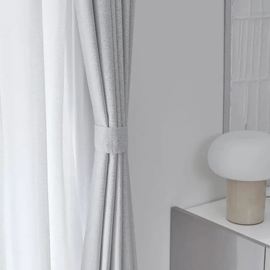 LOWYA オフホワイト カーテンセット 遮光1級 150x220【2点】