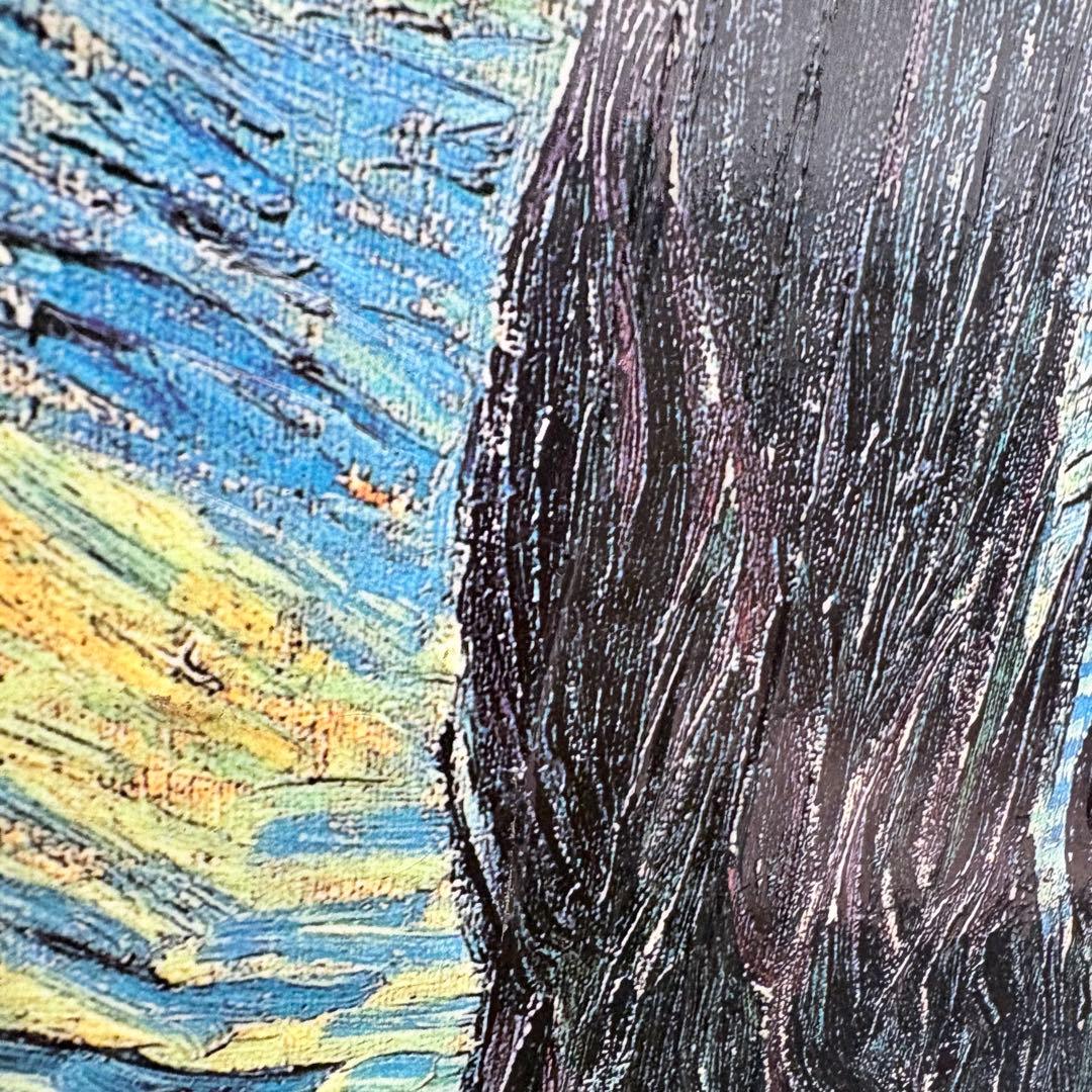 大型 ゴッホ 星月夜 レリーフアート 絵画 Starry Night 複製画