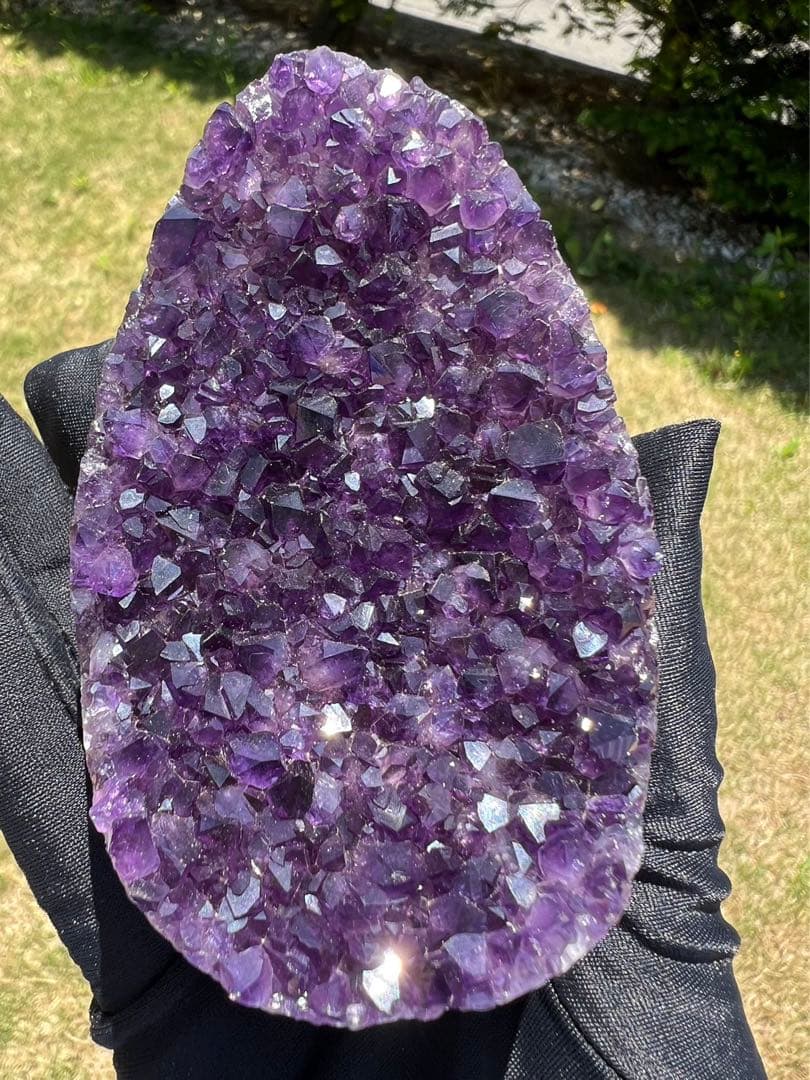 A590 高品質アメジストドーム パワーストーン 紫水晶 天然石 置き物