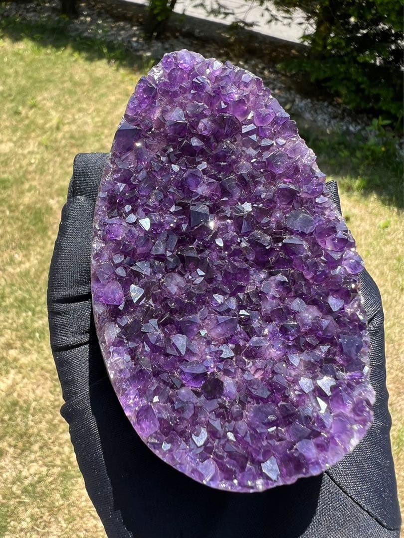 A590 高品質アメジストドーム パワーストーン 紫水晶 天然石 置き物