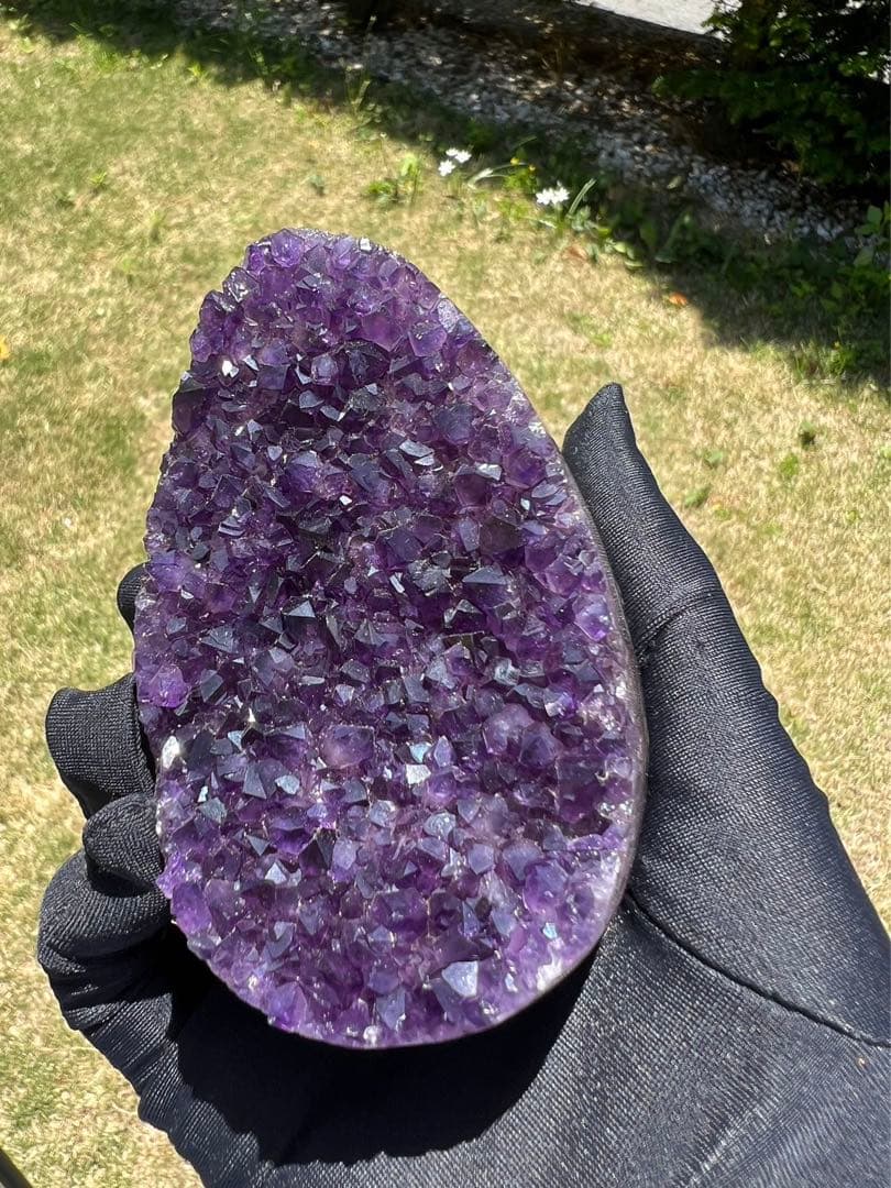 A590 高品質アメジストドーム パワーストーン 紫水晶 天然石 置き物