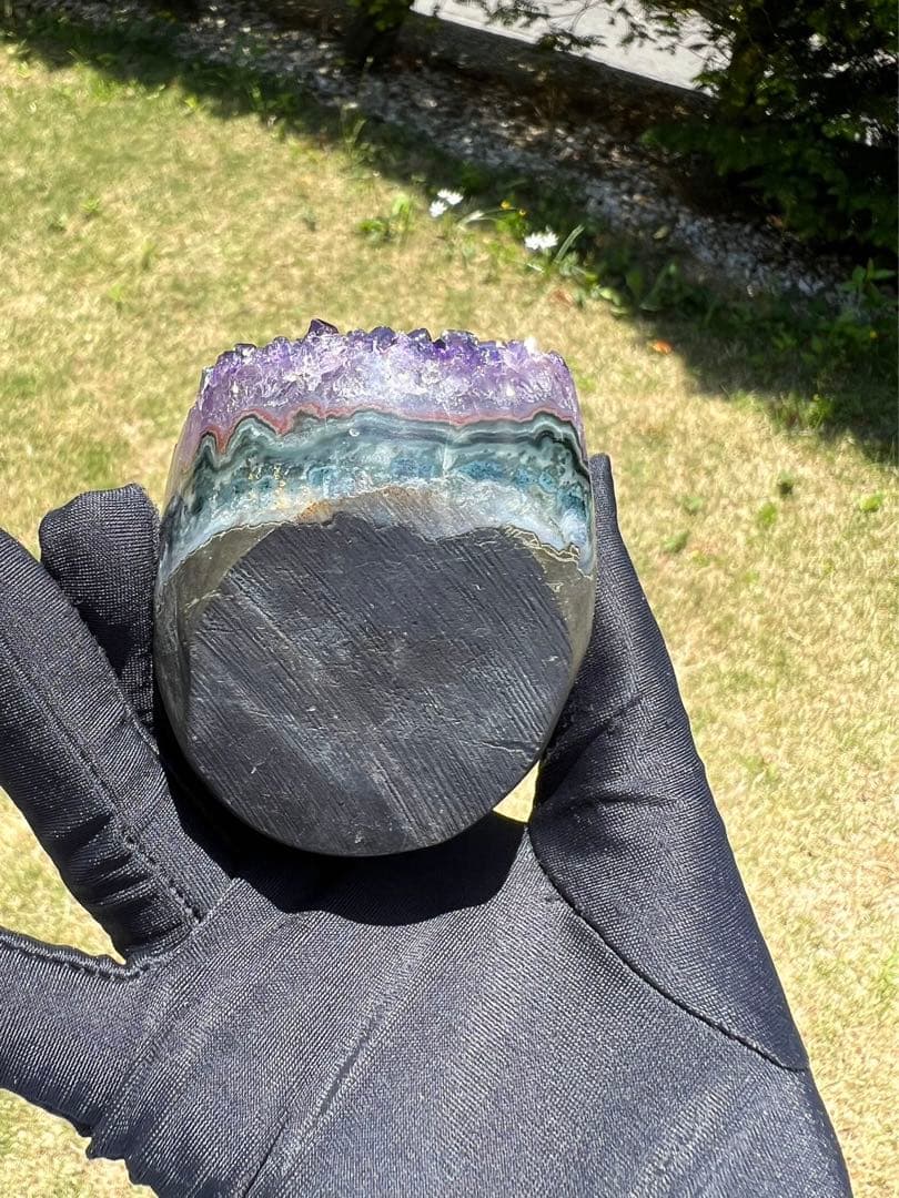 A590 高品質アメジストドーム パワーストーン 紫水晶 天然石 置き物