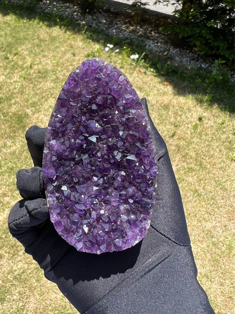 A590 高品質アメジストドーム パワーストーン 紫水晶 天然石 置き物