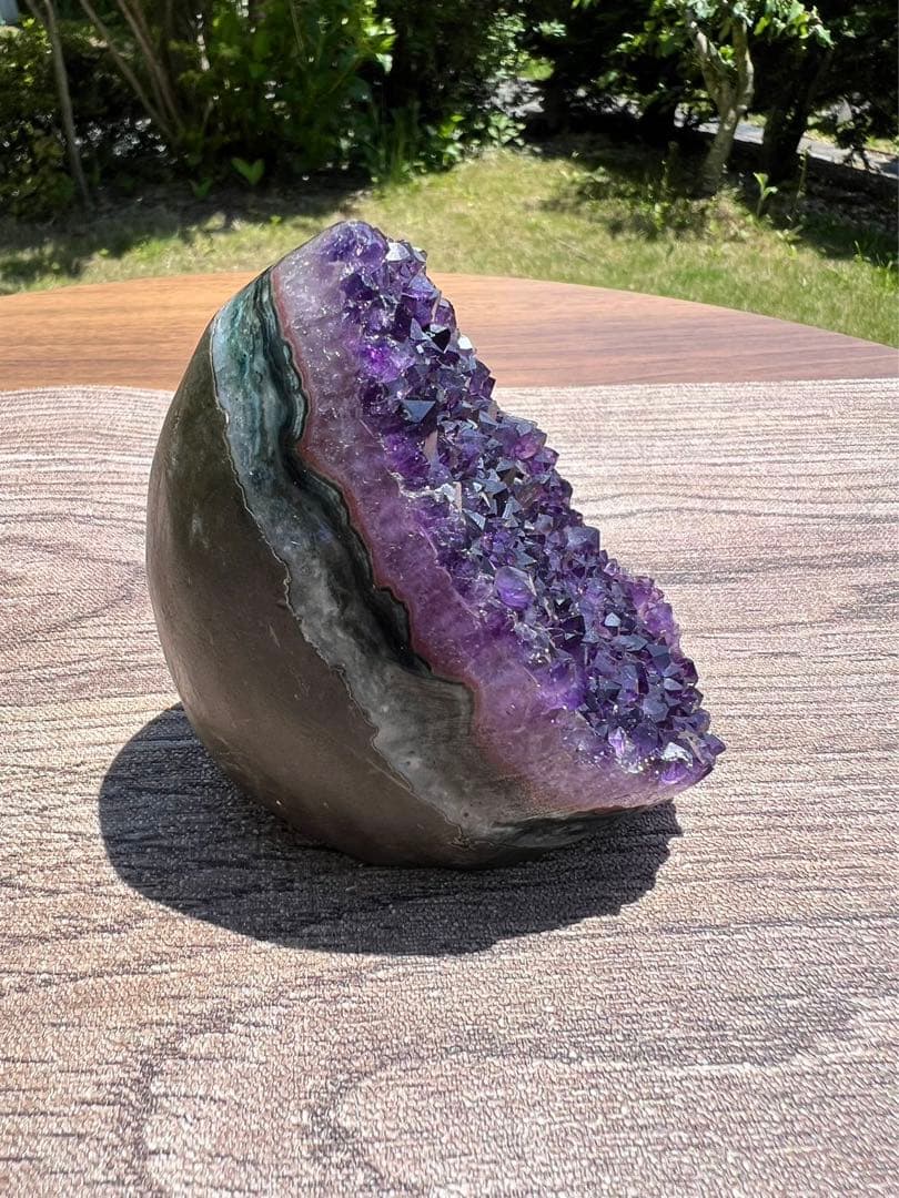 A590 高品質アメジストドーム パワーストーン 紫水晶 天然石 置き物