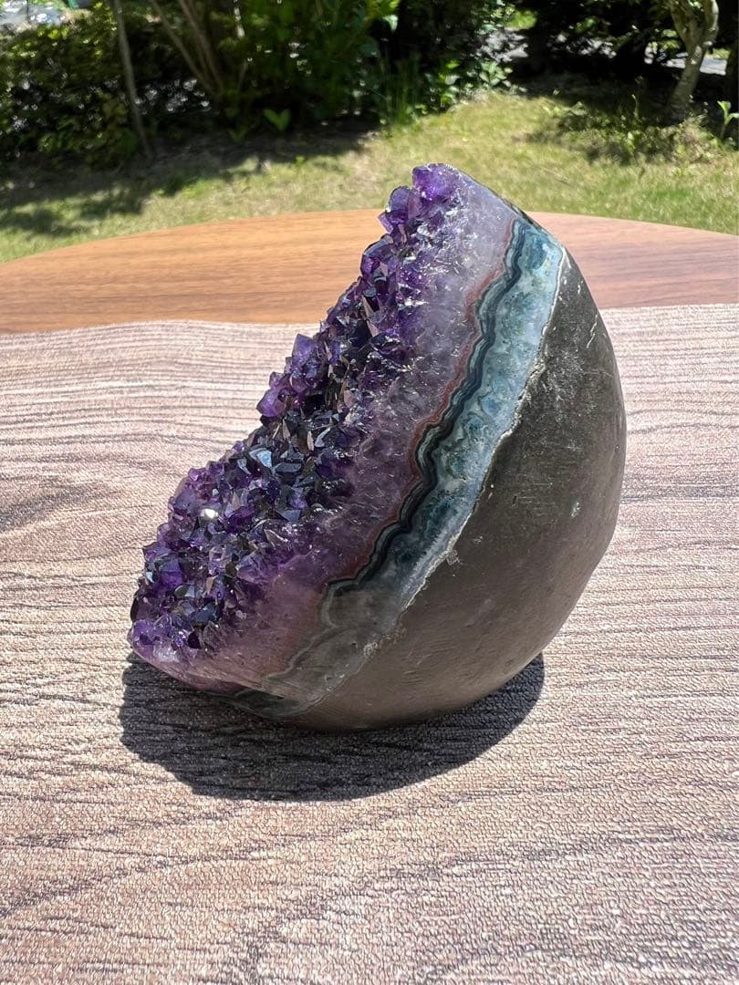 A590 高品質アメジストドーム パワーストーン 紫水晶 天然石 置き物