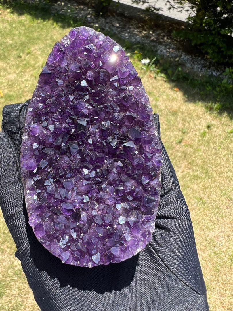 A590 高品質アメジストドーム パワーストーン 紫水晶 天然石 置き物