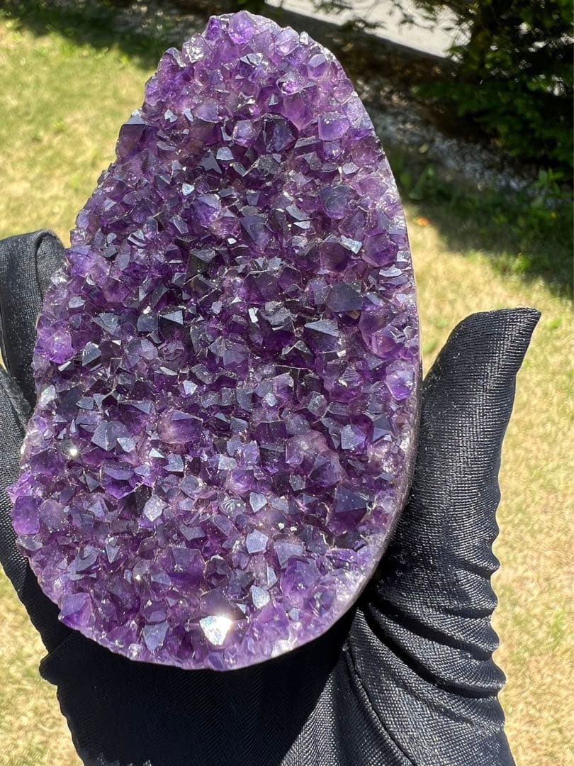 A590 高品質アメジストドーム パワーストーン 紫水晶 天然石 置き物