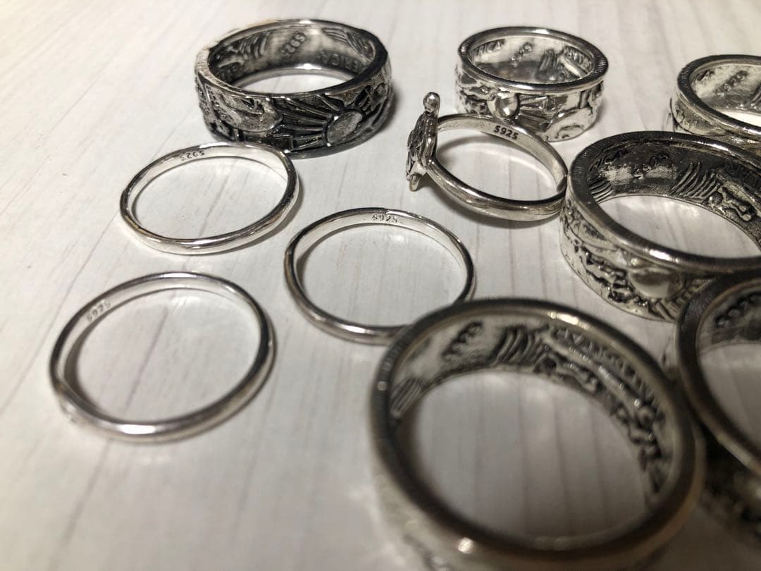 遺品整理　まとめ売り　アクセサリー　リング　シルバー　未検品　遺品整理